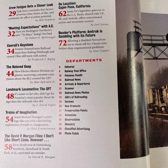 Trains Magazine Railroading Enthusiast June 1997 Vol 55  No 6 u Cajon Pass Micha - Picture 4 of 9